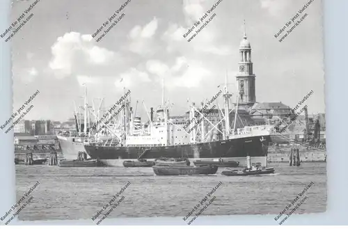 OZEANSCHIFFE - Fracht, Hamburger Hafen, 1955