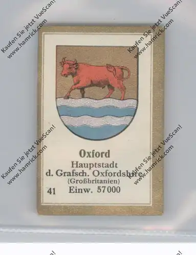 ENGLAND - OXFORDSHIRE - OXFORD, Stadtwappen, Abdullah Vignette / Cinderella