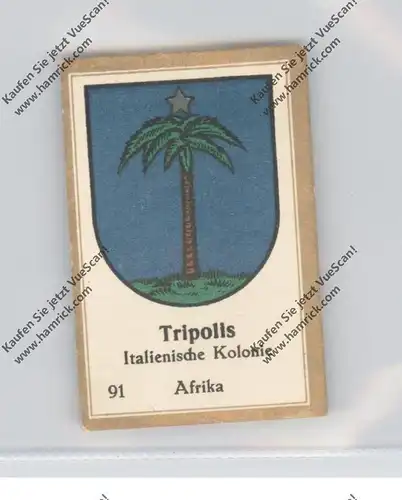 LIBYEN - TRIPOLIS - Stadtwappen - Abdullah-Vignette / Cinderella