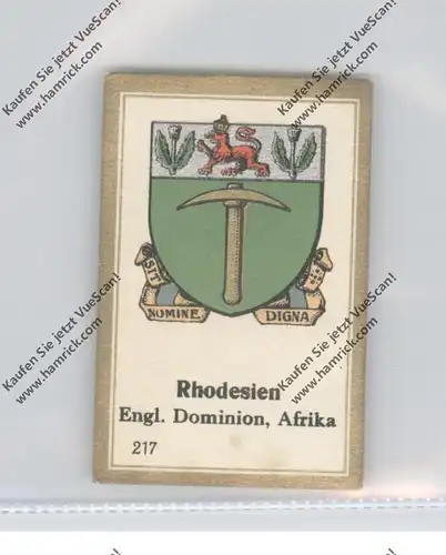 SIMBABWE / RHODESIEN - Staatswappen - Abdullah-Vignette / Cinderella