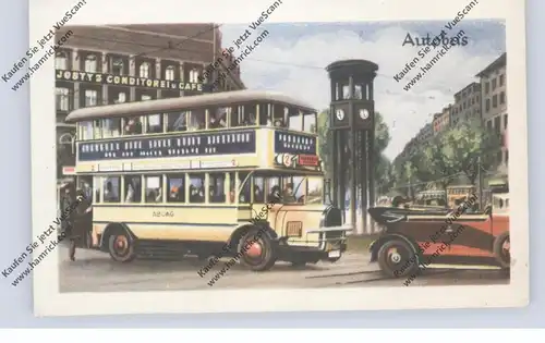 1000 BERLIN, Doppeldecker-Omnibus, Homann-Sammelbild