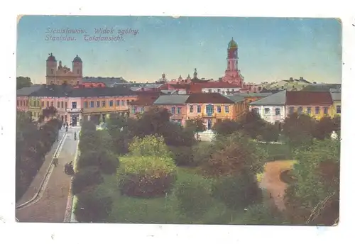 UKRAINE - STANISLAU / IWANO-FRANKIWSK, Ansicht mit Hotel Bristol, deutsche Feldpost