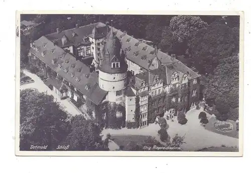 4930 DETMOLD, Schloß, Luftaufnahme, 1937