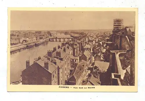 F 49000 ANGERS, Vue sur la Maine, 1940