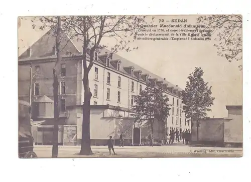 F 08200 SEDAN, Quartier Mcdonald, Kaserne, 1914, deutsche Feldpost