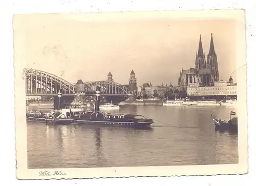 BINNENSCHIFFE - RHEIN, Schlepper "ROTTERAM" vor Köln, 1939