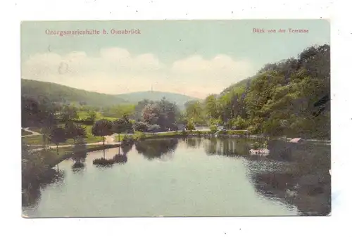 4504 GEORGSMARIENHÜTTE, Blick von der Terrasse, 1910