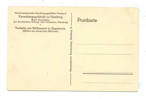 2000 HAMBURG, Deutschnationaler Handlungsgehilfen-Verband, Arch. Schock & Wortmann, Vorhalle mit Bildhauerei