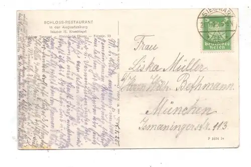 0-9382 AUGUSTUSBURG, Schloß, 1925