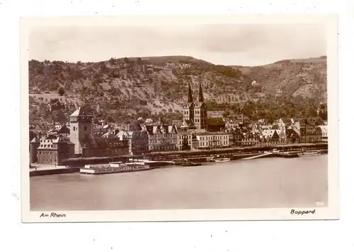 5407 BOPPARD, Gesamtansicht mit Rhein-Badeanstalt, Kratz Verlag # 104