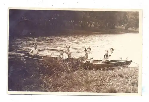 6550 BAD KREUZNACH, Kahnpartie auf der Nahe, 1919, Photo-AK