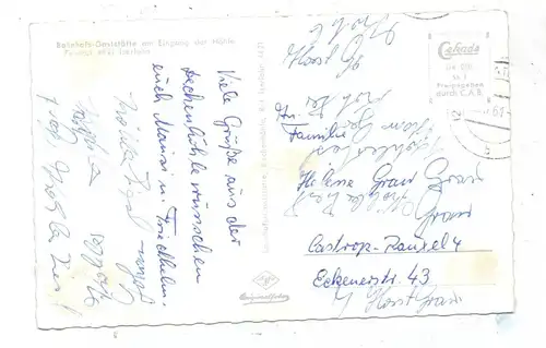 5860 ISERLOHN - GRÜNE, Luftaufnahme, rücks. kl. Klebereste, 1958