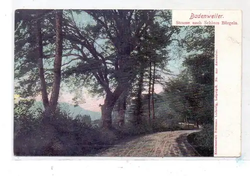 7847 BADENWEILER, Strasse nach Schloß Bürgeln, ca. 1905