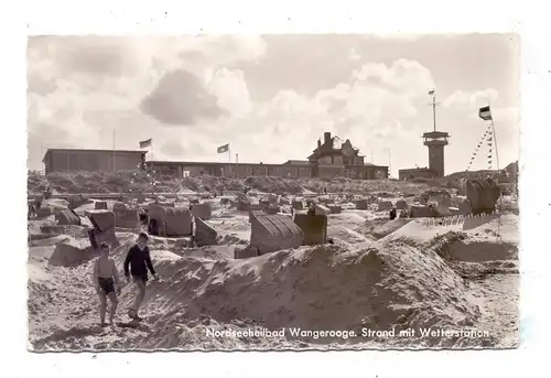 2946 WANGEROOGE, Strand mit Wetterstation, 1966