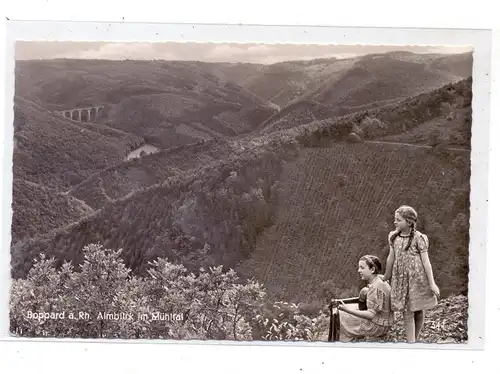 5407 BOPPARD, Almblick im Mühltal mit Kindern, 1958