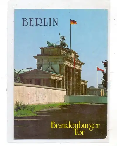 1000 BERLIN, Brandenburger Tor, Berliner Mauer