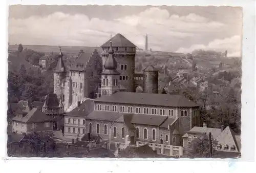 5190 STOLBERG, Burg mit Kirche, 1955