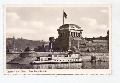 5400 KOBLENZ, Schiffs-Kaffeehaus "DEUTSCHES ECK"