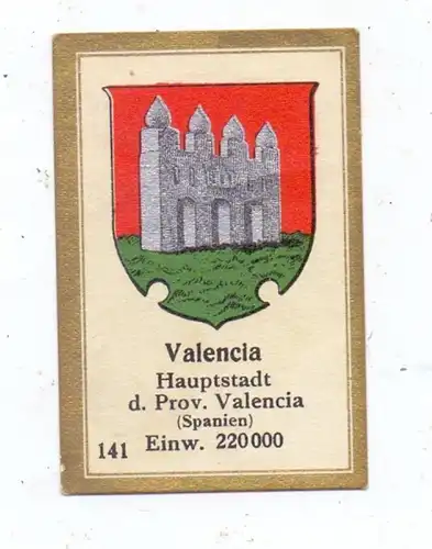 E 46000 VALENCIA, Stadtwappen, Abdulla Sammelbild, Cinderella