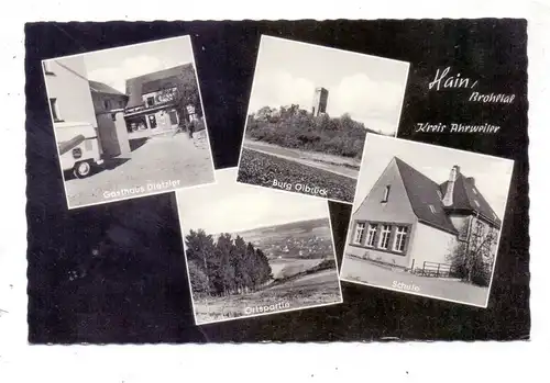 5476 NIEDERZISSEN - HAIN, Gasthaus Dietzler, Ruine Olbrück, Schule, Ortspartie