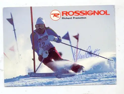 WINTERSPORT - Alpin Ski, Slalom, RICHARD PRAMOTTON, Autogramm
