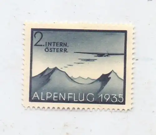 2. Internationaler Österreichischer Alpenflug 1935, Vignette