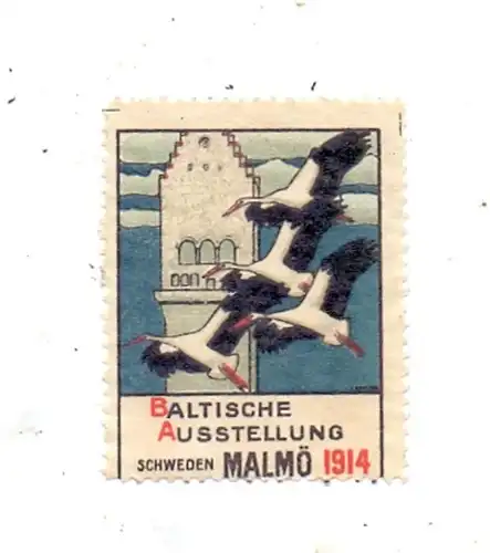 S 20010 MALMÖ, Baltische Ausstellung 1914, Vignette