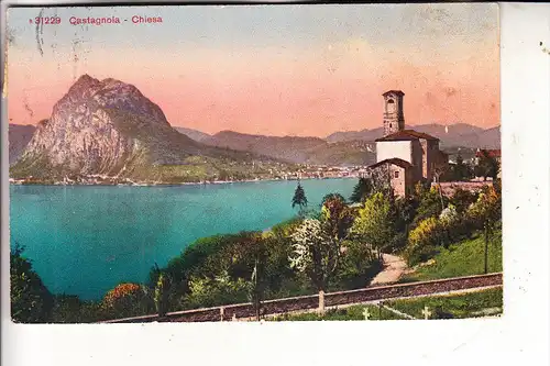 CH 6900 LUGANO - CASTAGNOLA TI, Chiesa, 1925