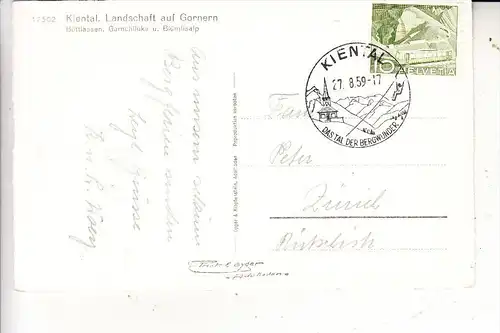 CH 3713 REICHENBACH - KIENTAL, Landschaft auf Gornern, 1959