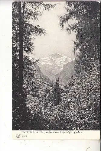 CH 3800 INTERLAKEN, Jungfrau vom Rugenhügel
