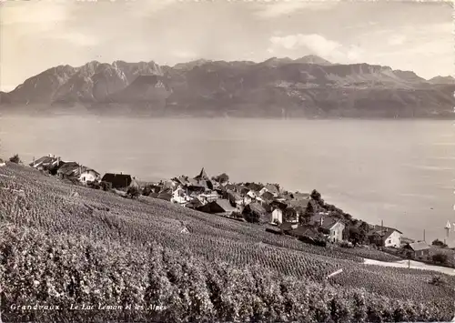 CH 1091 GRANDVAUX, Lac Leman, 1962