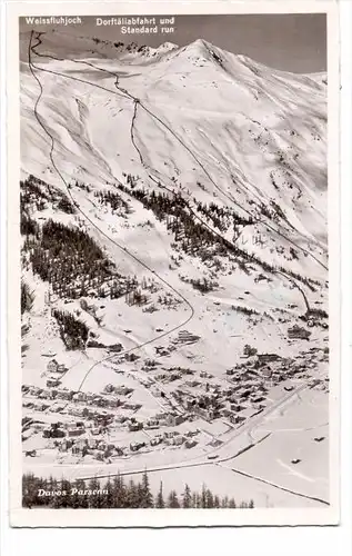 CH 7260 DAVOS, Panorama, Parsennbahn / Weissfluhjoch, 1956