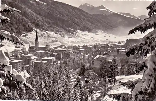CH 7260 DAVOS, von der Hohen Promenade, 1950