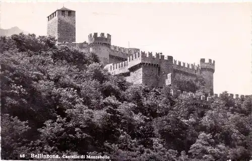 CH 6500 BELLINZONA, Castello di Montebello, 1948