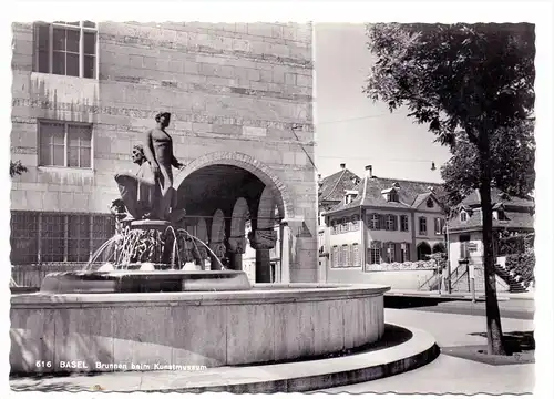 CH 4000 BASEL BS, Brunnen beim Kunstmuseum