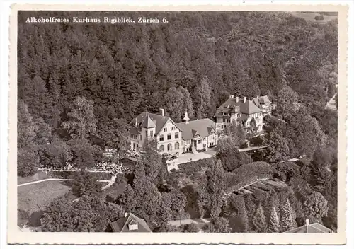 CH 8000 ZÜRICH, Alkoholfreies Kurhaus Rgiblick, Flugaufnahme