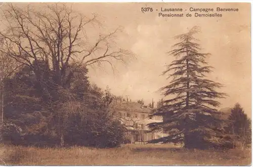 CH 1000 LAUSANNE VD, Campagne Benvenue, Pensionat de Demoiselles