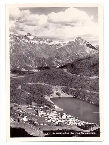 CH 7500 SANKT MORITZ - Dorf, See mit Piz Languard, 1954
