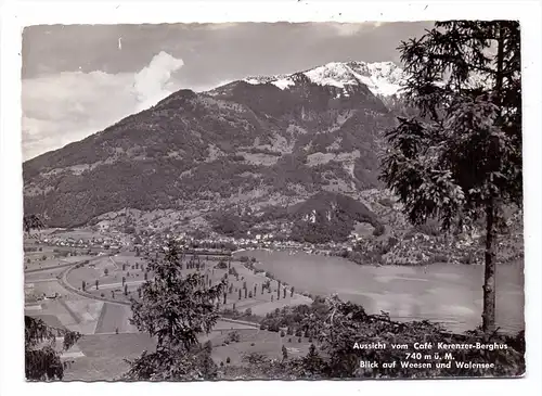CH 8757 FILZBACH, Blick von Cafe Kerenzer-Berghaus, 1958