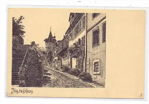 CH 6300 ZUG, Die Schanz, Künstler-Karte