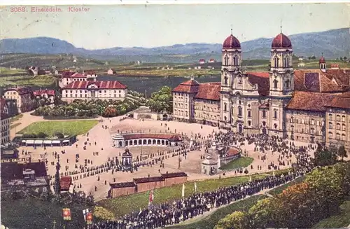 CH 8840 EINSIEDELN, Kloster, Prozession, 1925
