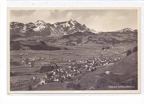 CH 9056 GAIS AR, Ortsansicht mit Säntis