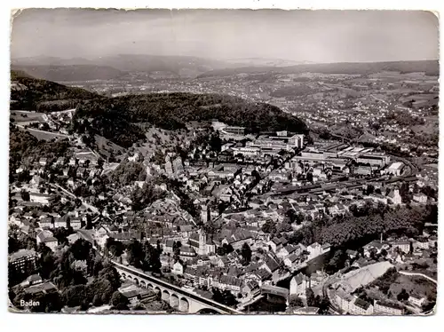 CH 5400 BADEN AG, Flugaufnahme