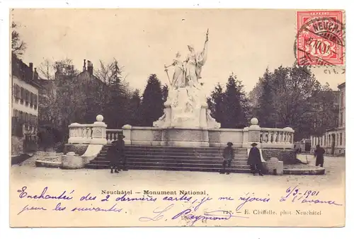 CH 2000 NEUCHATEL, Monument National, 1901