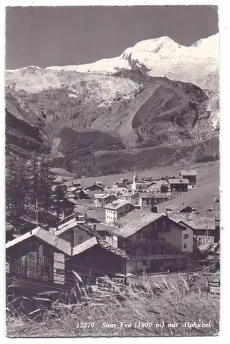 CH 6290 SAAS-FEE VS, Dorfansicht, 1962