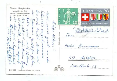 CH 3700 SPIEZ - HONDRICH, Chalet Bergfrieden
