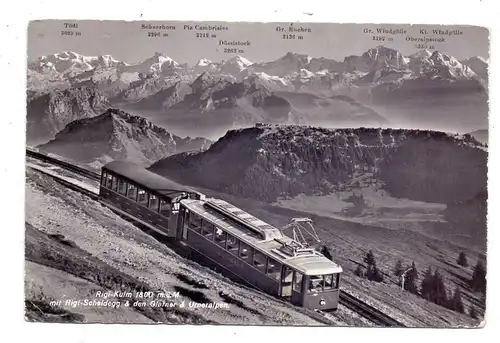 CH 6354 VITZNAU LU, Rigi Kulm, Zahnradbahn, 1964