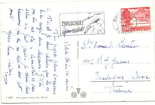 CH 2532 MAGGLINGEN, Kapelle, 1957