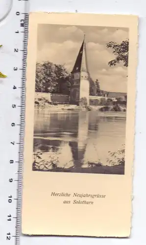 CH 4500 SOLOTHURN SO, kleine Grußkarte, 12 x 6 cm