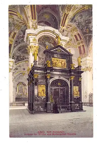 CH 8840 EINSIEDELN SZ, Inneres der Kirche und Muttergottes Kapelle, Photoglob